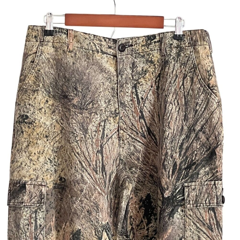 Cabelas Cargo Pants Mens 36 Brown Mossy‎ Oak Brush Camo Tactical Hunting Utility